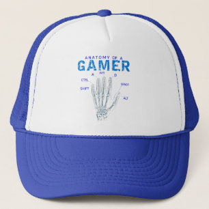 Skeleton Hand Anatomy for Gamers – Keyboard  Trucker Hat