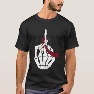 Skeleton Hand Awareness Ribbon Gesture Awareness R T-Shirt