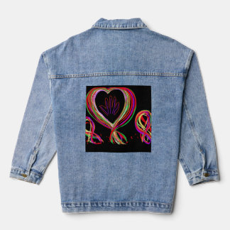 Skeleton Hand Beaded Ribbon Parade Denim Jacket