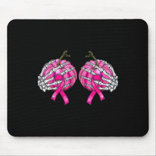 Skeleton Hand Breast Pumpkin Breast Cancer Hallowe Mouse Pad
