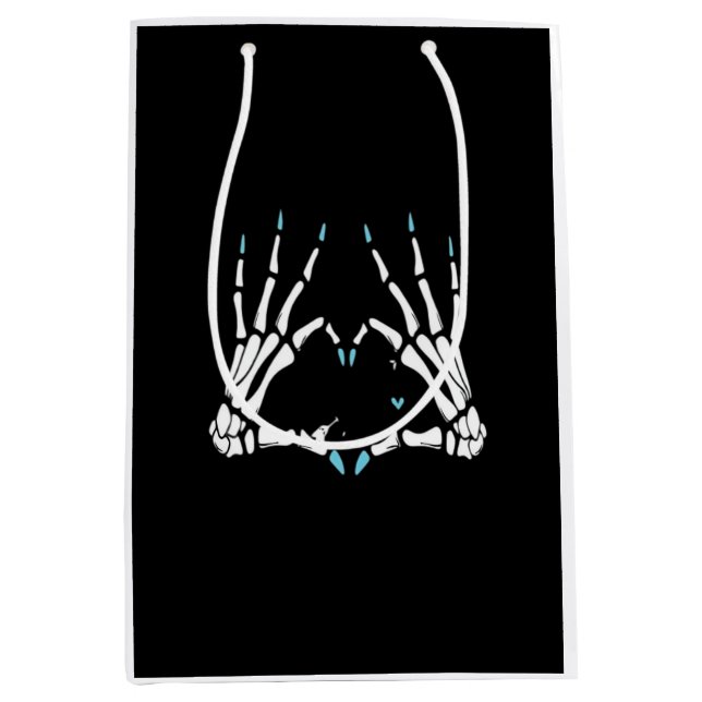 Skeleton Hand Classic Halloween Medium Gift Bag (Front)