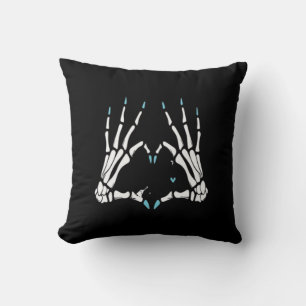 Skeleton Hand Classic Halloween Throw Pillow