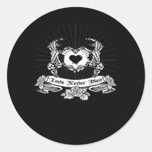 Skeleton Hand Design Classic Classic Round Sticker