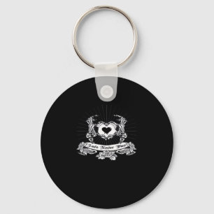 Skeleton Hand Design Classic Keychain