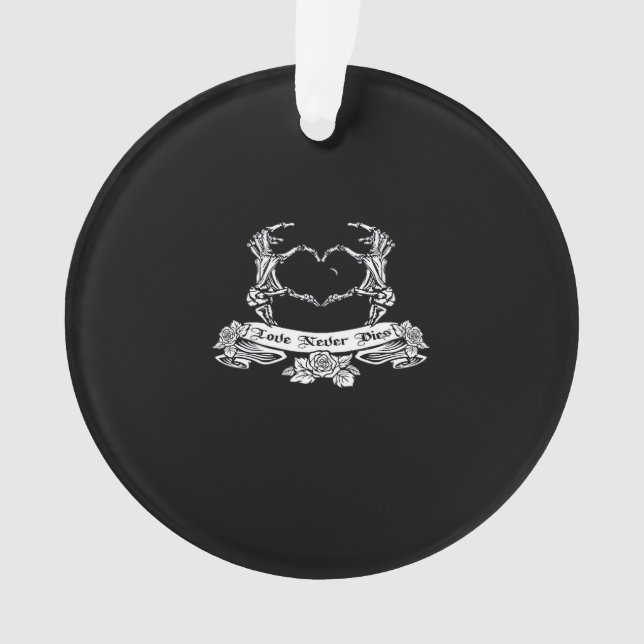 Skeleton Hand Design  Ornament (Front)