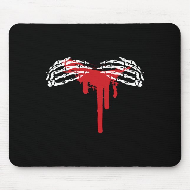 Skeleton Hand Halloween Costume Scary Goth Gothic  Mouse Pad (Front)