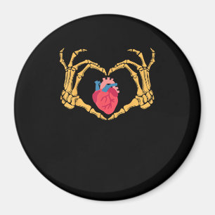 Skeleton Hand Heart Anatomy Cardiac Cvicu Nurse Ha Magnet