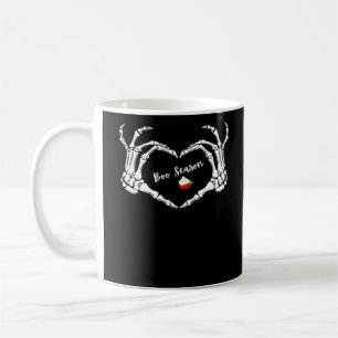 Skeleton Hand Heart Boo Season Classic Coffee Mug