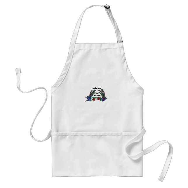 Skeleton Hand Heart Design Standard Apron (Front)