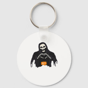 Skeleton Hand Heart Follower Classic Keychain