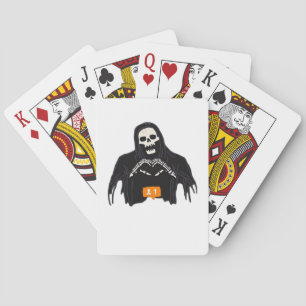 Skeleton Hand Heart Follower Classic Playing Cards