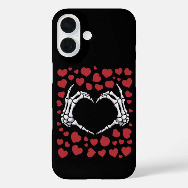 Skeleton Hand Heart Funny Bones Valentine's Day Case-Mate iPhone Case (Back)