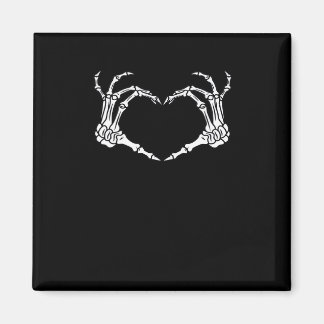 Skeleton Hand Heart Halloween Design  Magnet