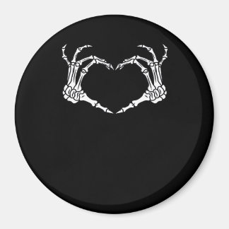 Skeleton Hand Heart Halloween Design  Magnet