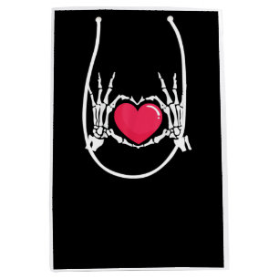 Skeleton Hand Heart Halloween Medium Gift Bag