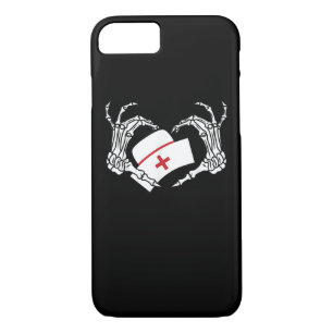 Skeleton Hand Heart Lazy Diy Halloween Costume Nur Case-Mate iPhone Case
