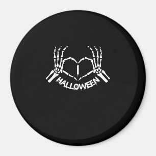 Skeleton Hand Heart Lazy Halloween Costume Funny Magnet