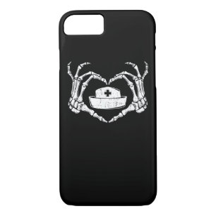 Skeleton Hand Heart Lazy Halloween Costume Funny N Case-Mate iPhone Case
