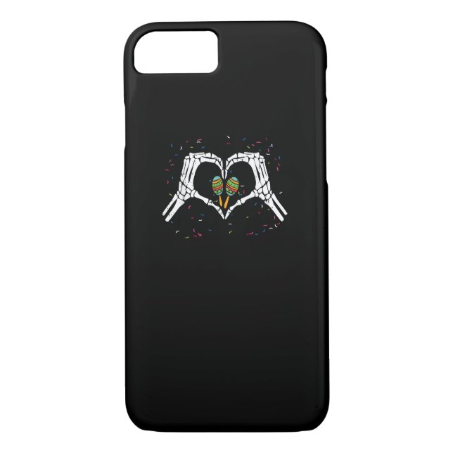 Skeleton Hand Heart Maracas Cinco De Mayo Mexican  Case-Mate iPhone Case (Back)