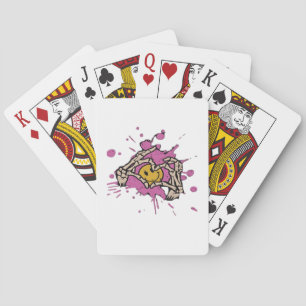 Skeleton Hand Heart Show Classic Playing Cards