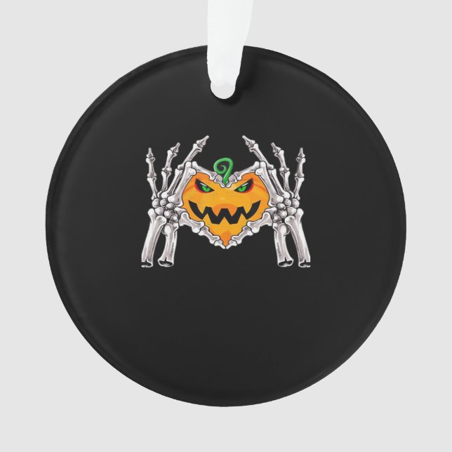 Skeleton Hand Heart Sign Bone Costume Ornament (Front)
