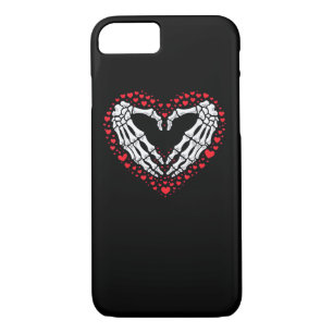 Skeleton Hand Heart Valentines Day Funny Couple Cu Case-Mate iPhone Case