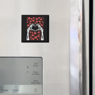 Skeleton Hand Heart Valentines Day Funny Love Magnet