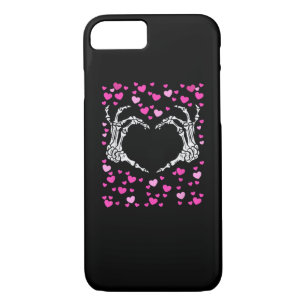 Skeleton Hand Heart Valentines Day Funny Viral Case-Mate iPhone Case