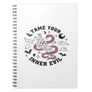 Skeleton Hand Making Heart  Notebook