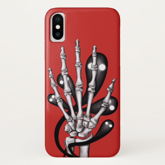 Skeleton Hand With Ghosts Case-Mate iPhone Case (Back)