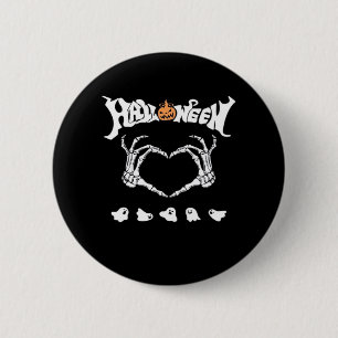 Skeleton Hand With , Halloween Design 2 Inch Round Button