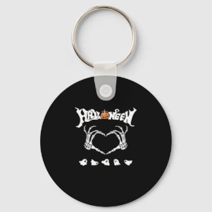 Skeleton Hand With , Halloween Design Keychain