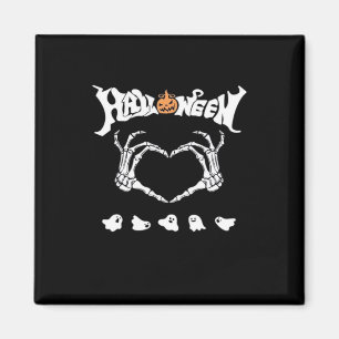 Skeleton Hand With , Halloween Design Magnet