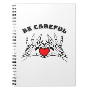Skeleton Hand With Heart Classic Style Notebook