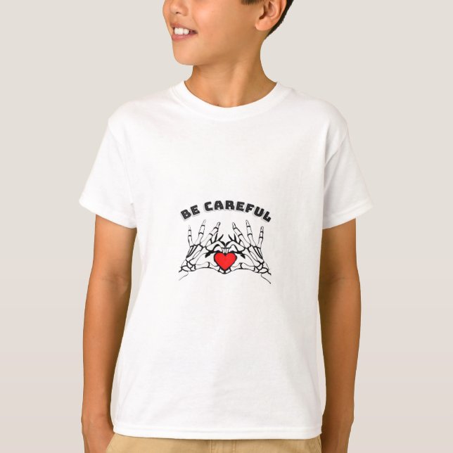 Skeleton Hand With Heart Classic T-Shirt (Front)