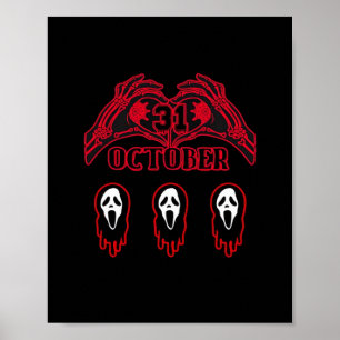 Skeleton Hands 31/10 Classic Poster