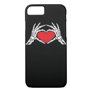 Skeleton Hands A Red Heart Classic Case-Mate iPhone Case
