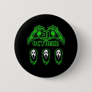 Skeleton Hands Classic Design 2 Inch Round Button