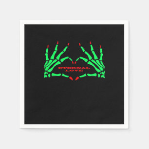 Skeleton Hands - Funny Halloween Napkin
