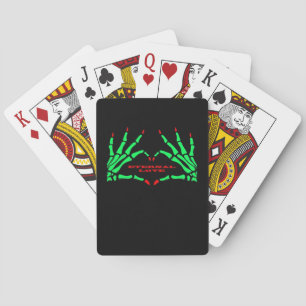 Skeleton Hands - Funny Halloween Playing Cards