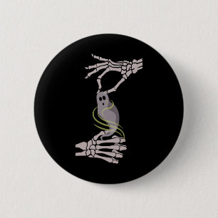 Skeleton Hands Ghost Spooky Halloween 2 Inch Round Button