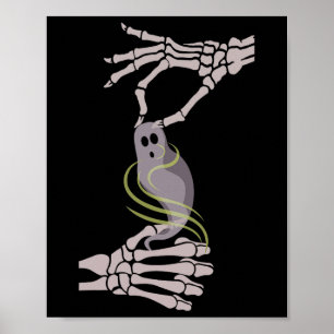 Skeleton Hands Ghost Spooky Halloween  Poster
