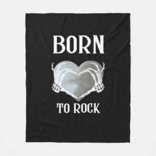 Skeleton Hands Grey Heart Graphic For  Classic Fleece Blanket