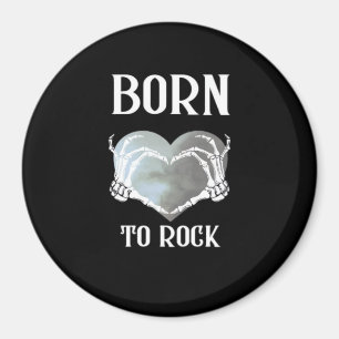 Skeleton Hands Grey Heart Graphic For Classic Magnet
