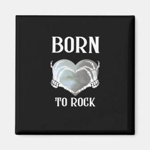 Skeleton Hands Grey Heart Graphic For  Classic Magnet