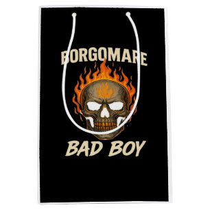 Skeleton Hands Heart Bold Graphic Style Medium Gift Bag