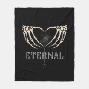Skeleton Hands Heart Classic Fleece Blanket