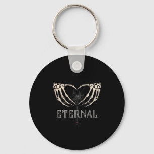 Skeleton Hands Heart Classic Keychain