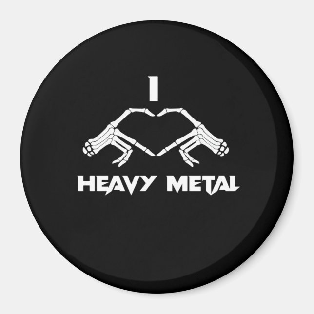 Skeleton Hands Heart  - Funny Halloween Magnet (Front)