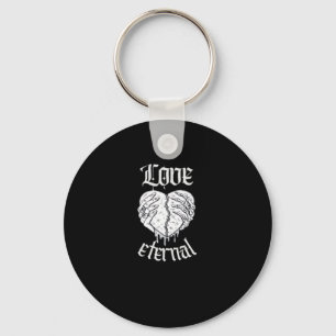 Skeleton Hands Heart Gothic Classic  Keychain